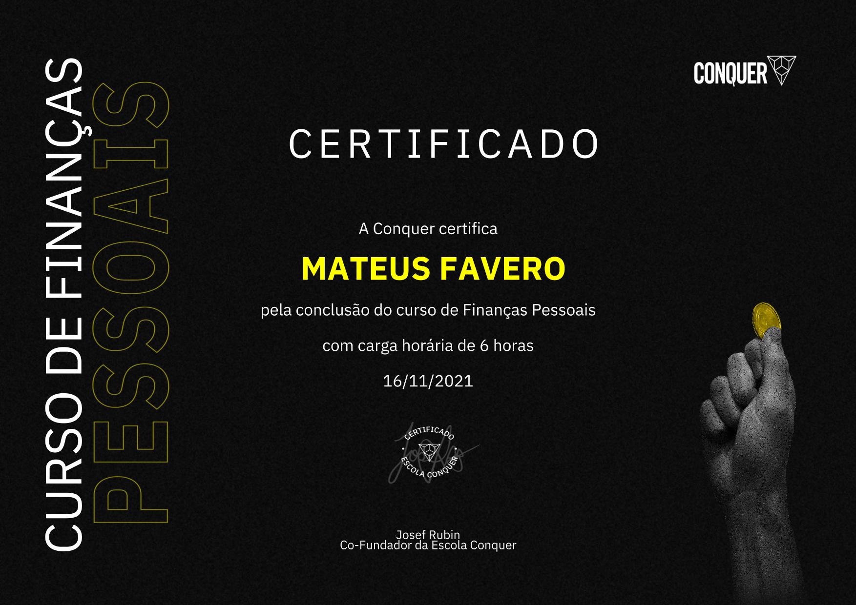 Certificado de Finanças Pessoais